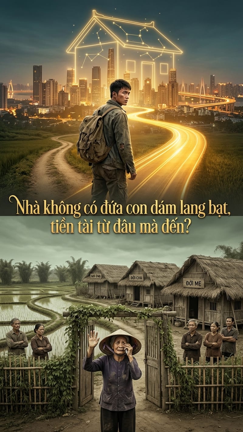 Nhà không có đứa con dám lang bạt, tiền tài từ đâu mà đến?