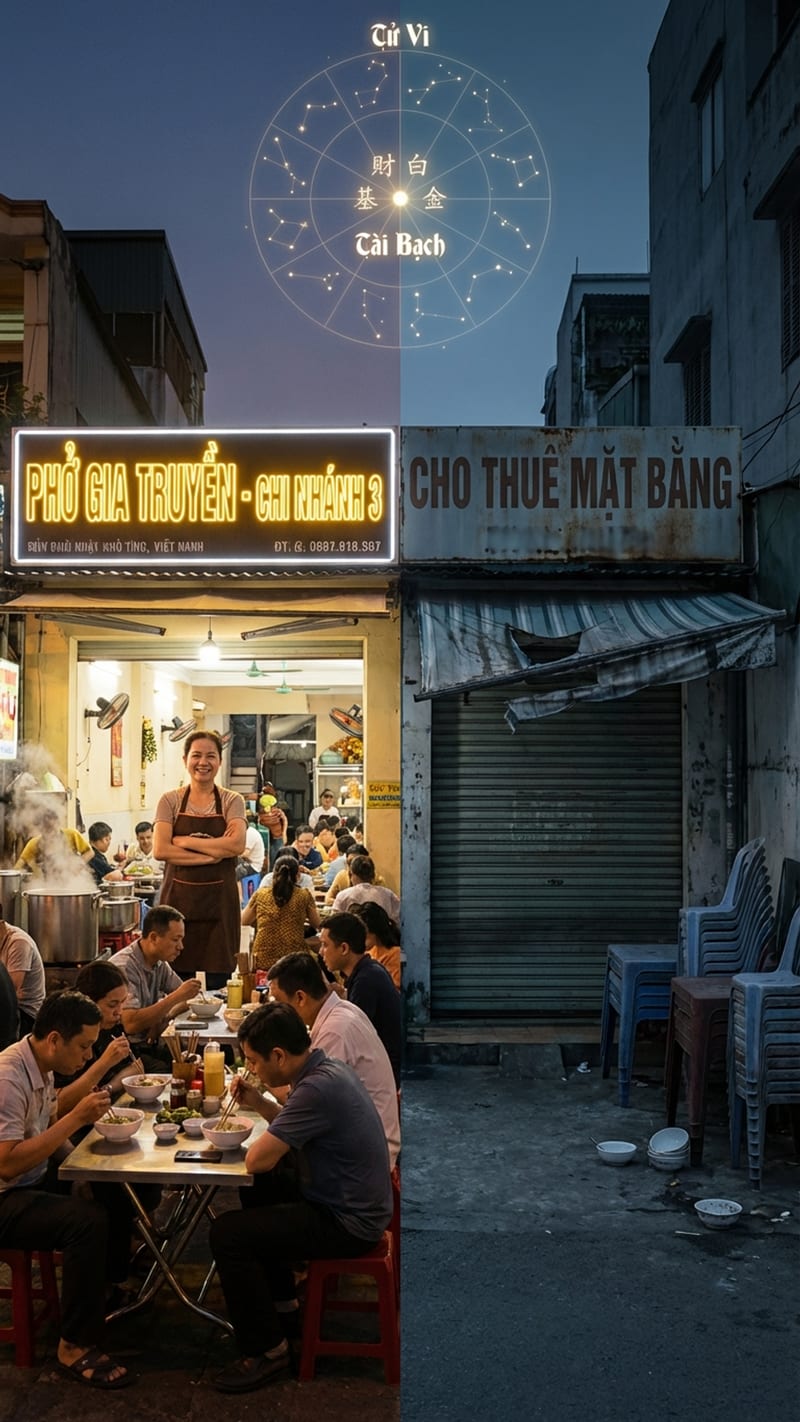 Số giàu đứng chỗ mở mang, số nghèo đứng giữa chợ đàng cũng nghèo